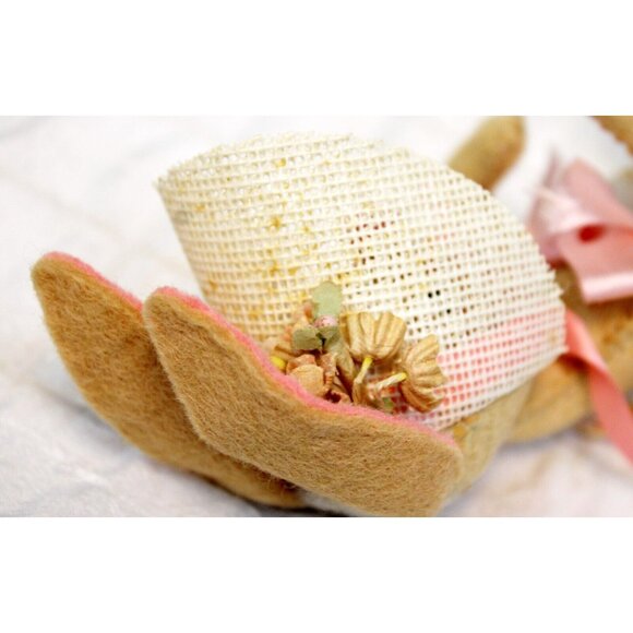 VTG 1971 Annalee Mobilitee Doll Girl Bunny Rabbit Easter Spring Bonnet Skirt - Picture 7 of 10